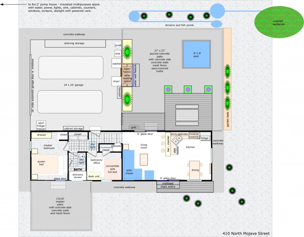 Plan View of 410 N Mojave Development