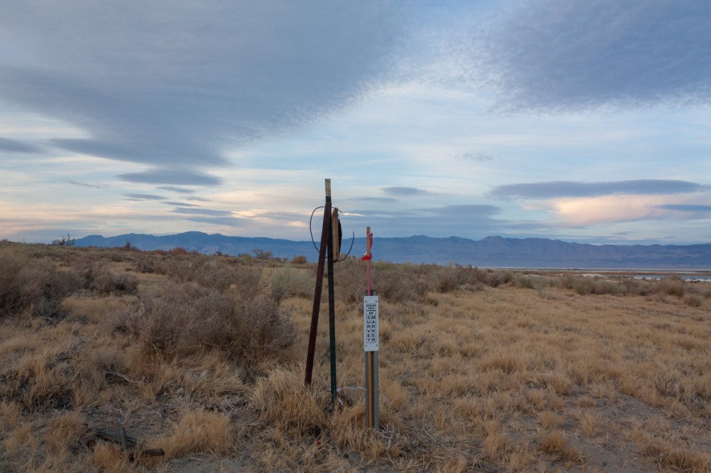 Looking North from the "Triangle's" Southern tip (Survey Marker)