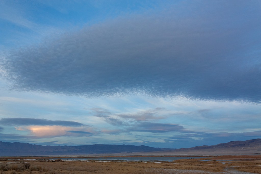 Looking East Across the Wetlands to The Inyo and Coso Ranges from the "Triangle"