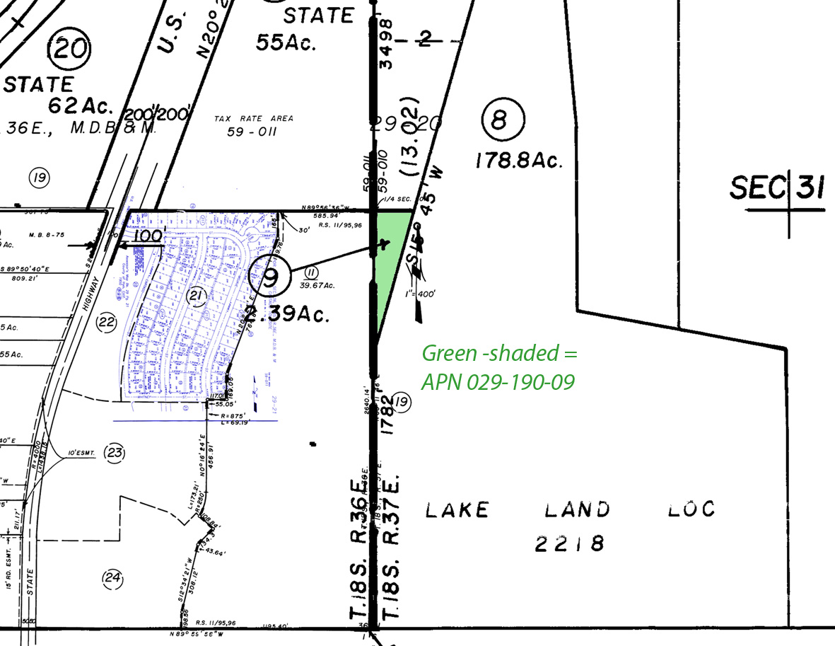 029-190-09 (relative to res. lots)